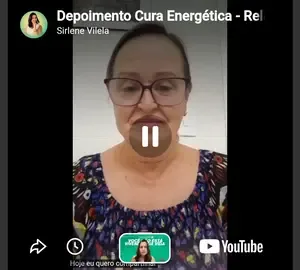 Depoimento em vídeo de uma aluna